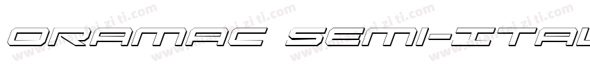 Oramac Semi-Italic字体转换